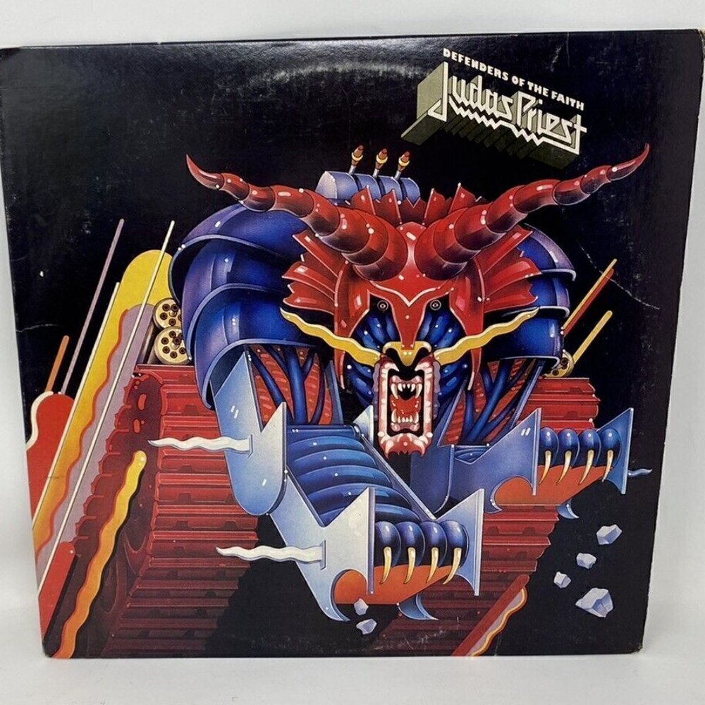 Judas PRIEST Defenders of the Faith 1984 1st Press US LP Vinyl Record Album LP